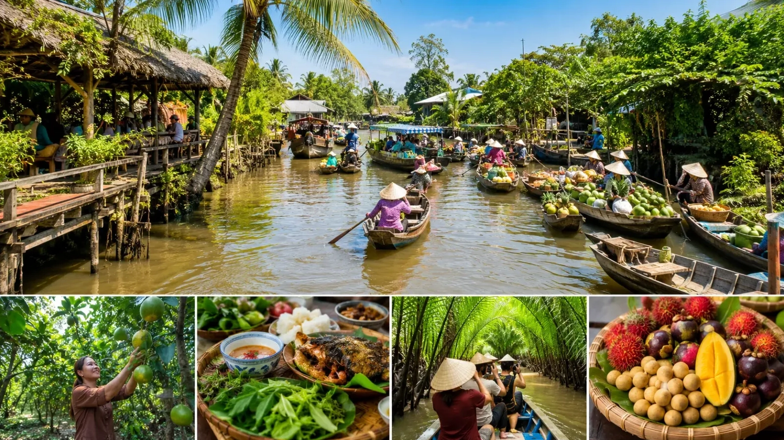 Các địa điểm thường xuất hiện trong tour du lịch Miền Tây