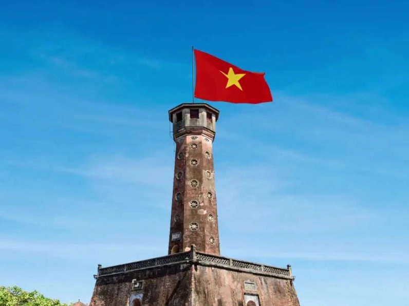 Cảnh đẹp Hà Nội nhìn từ trên cao với những tòa nhà và không gian xanh mát