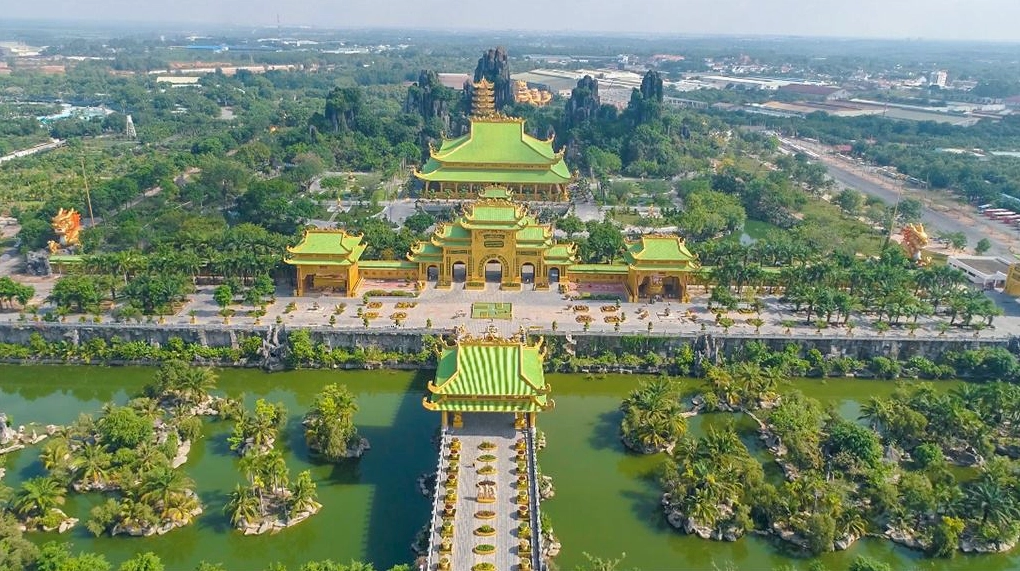 Khu du lịch Đại Nam Bình Dương nhìn từ trên cao