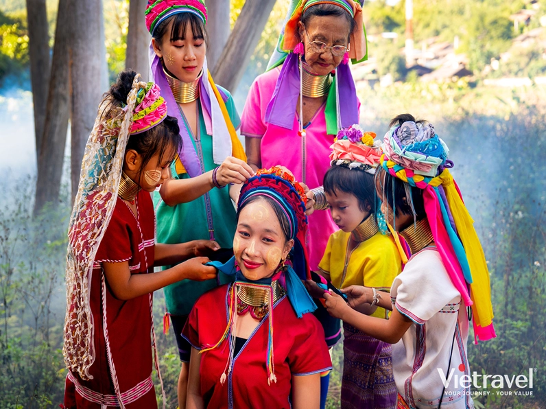 Khu vực Làng Cổ Longneck Village tại Chiang Mai, Thái Lan
