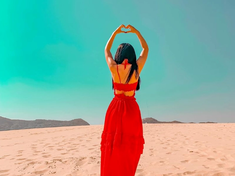 Khung cảnh biển Quy Nhơn thơ mộng vào mùa khô