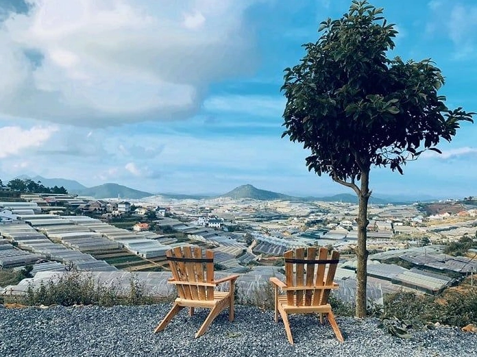 Phong cảnh Đà Lạt nhìn từ trên cao