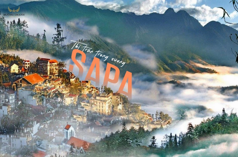 Thị trấn Sapa chìm trong biển mây bồng bềnh