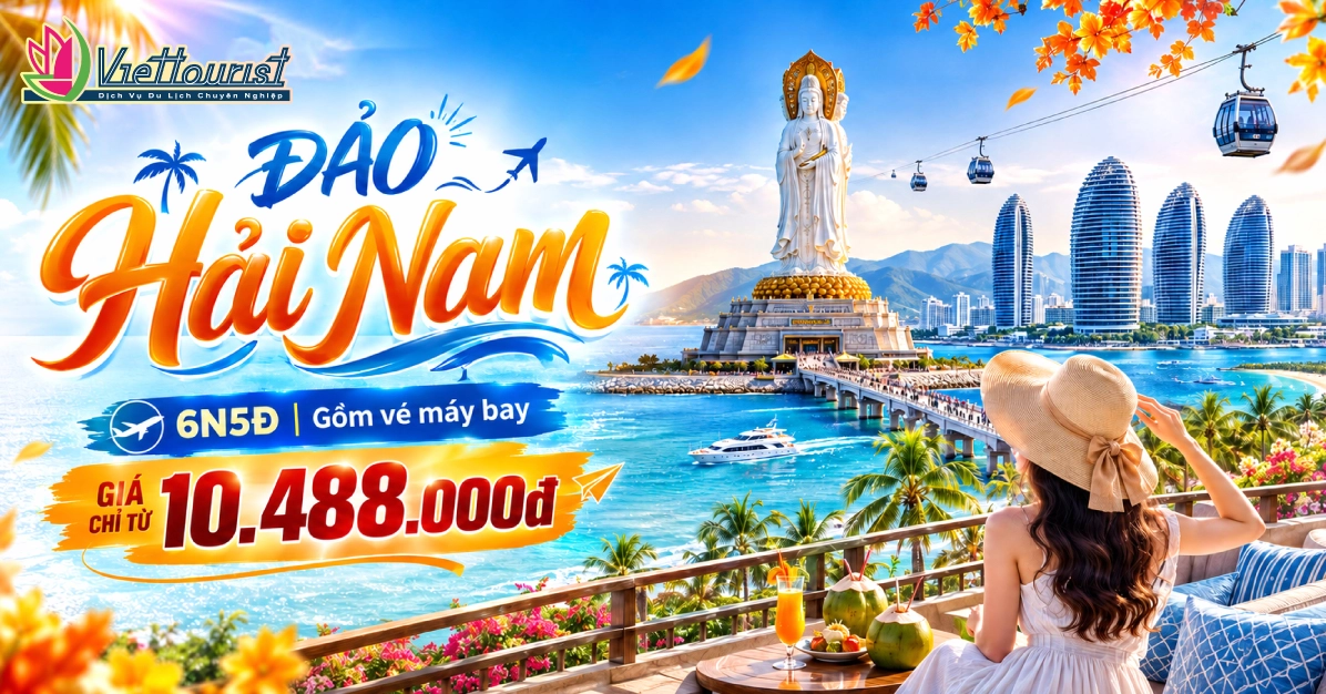 Tour du lịch Trung Quốc - Đảo Hải Nam - Tam Á - Hải Khẩu 6N5Đ trong tour du lịch Trung Quốc