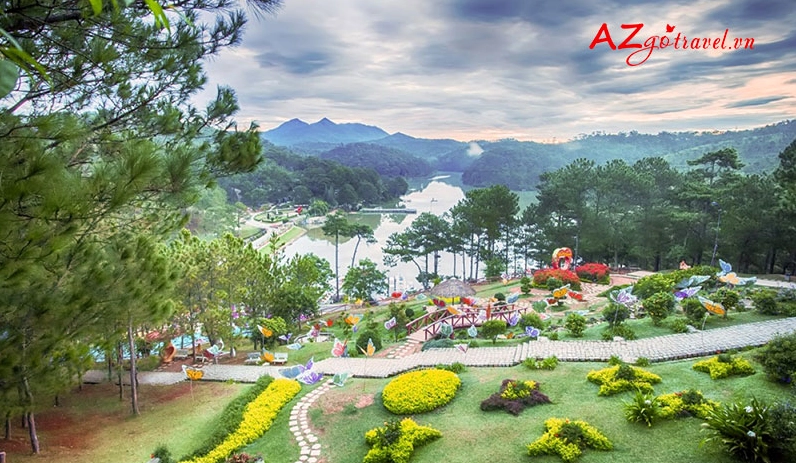 Vườn hoa rực rỡ sắc màu ở Đà Lạt