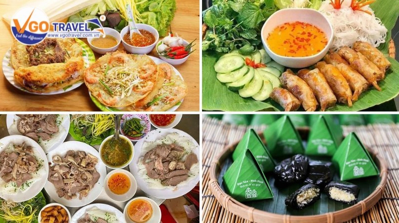 Ẩm thực Quy Nhơn đa dạng với hương vị miền Trung rất ngon