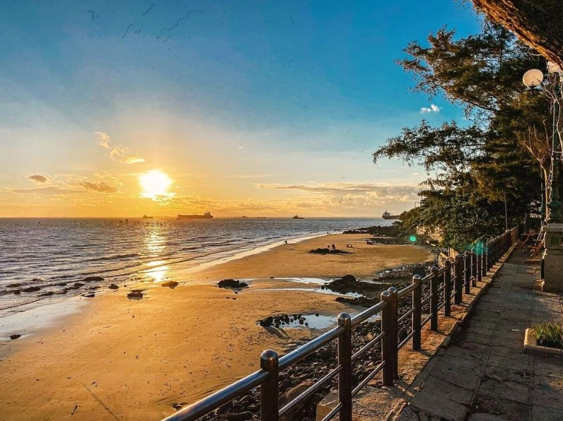 Bãi Dâu Vũng Tàu với cảnh biển dịu dàng