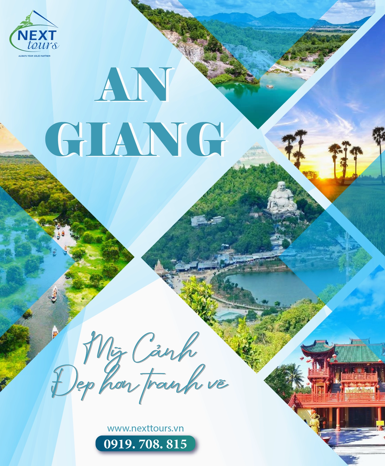 Cánh đồng thốt nốt An Giang dưới ánh nắng vàng rực rỡ