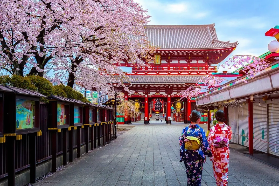 Chùa Senso-ji ở Tokyo, Nhật Bản