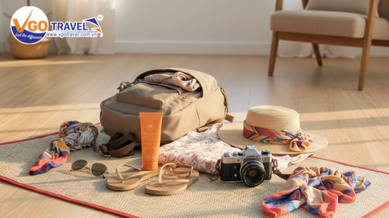 Chuẩn bị kỹ càng đồ dùng cho chuyến đi thêm thuận lợi