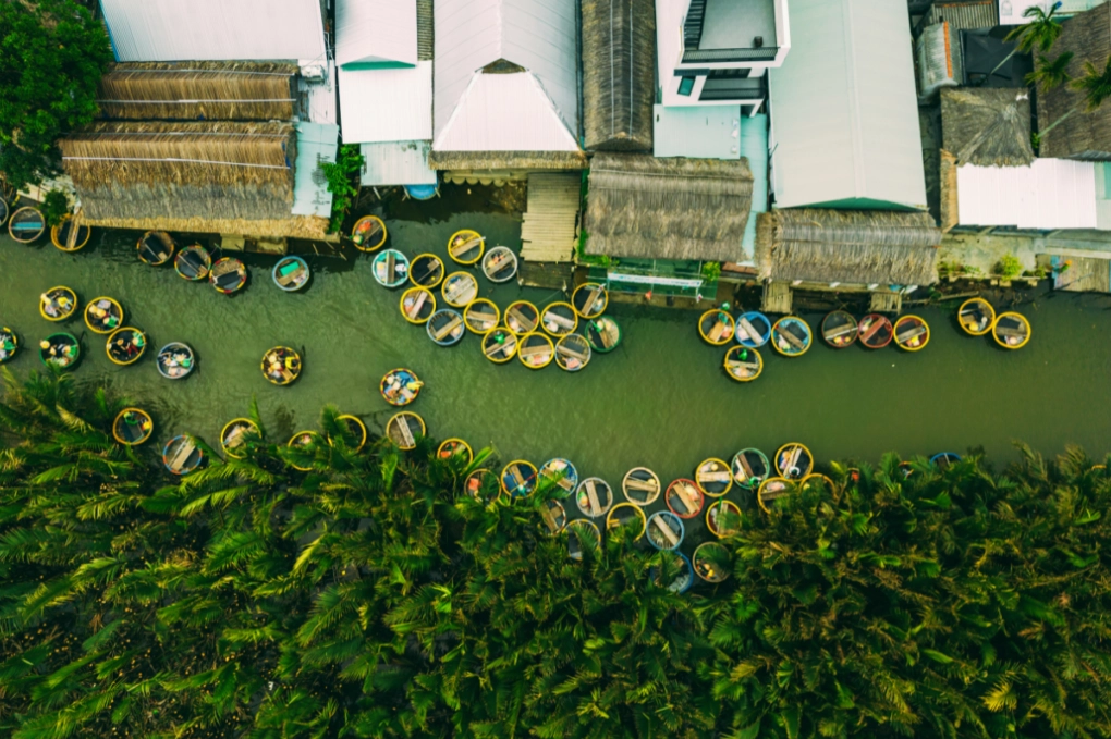 Đi Thuyền Thúng Ở Rừng Dừa Bảy Mẫu Hội An
