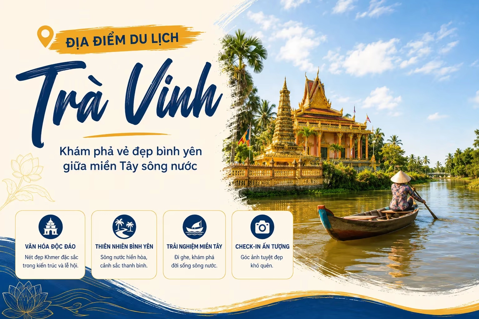 Du lịch Trà Vinh: Đi đâu, ăn gì và lịch trình gợi ý
