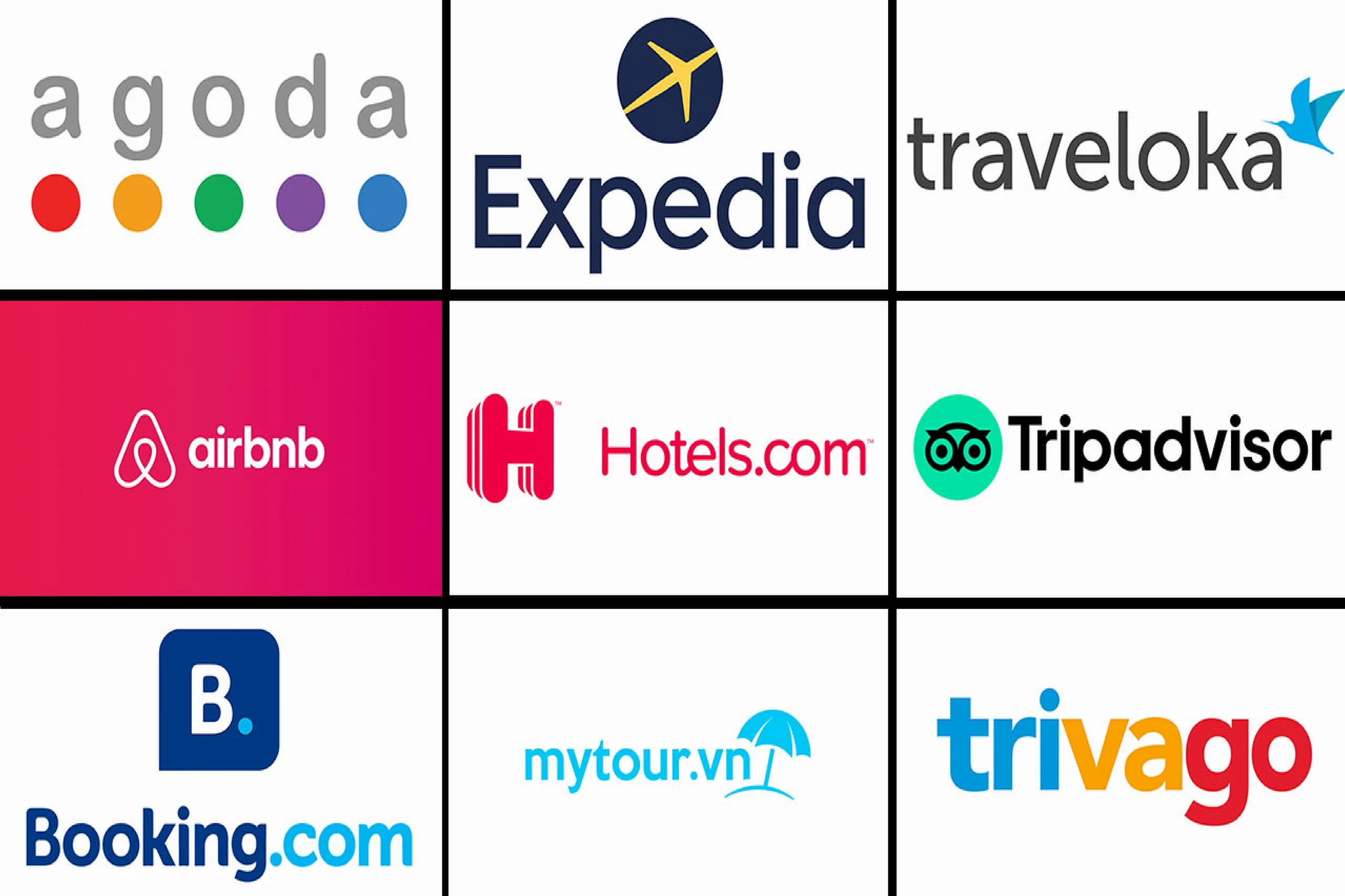 Hình ảnh minh họa các trang web bán phòng uy tín