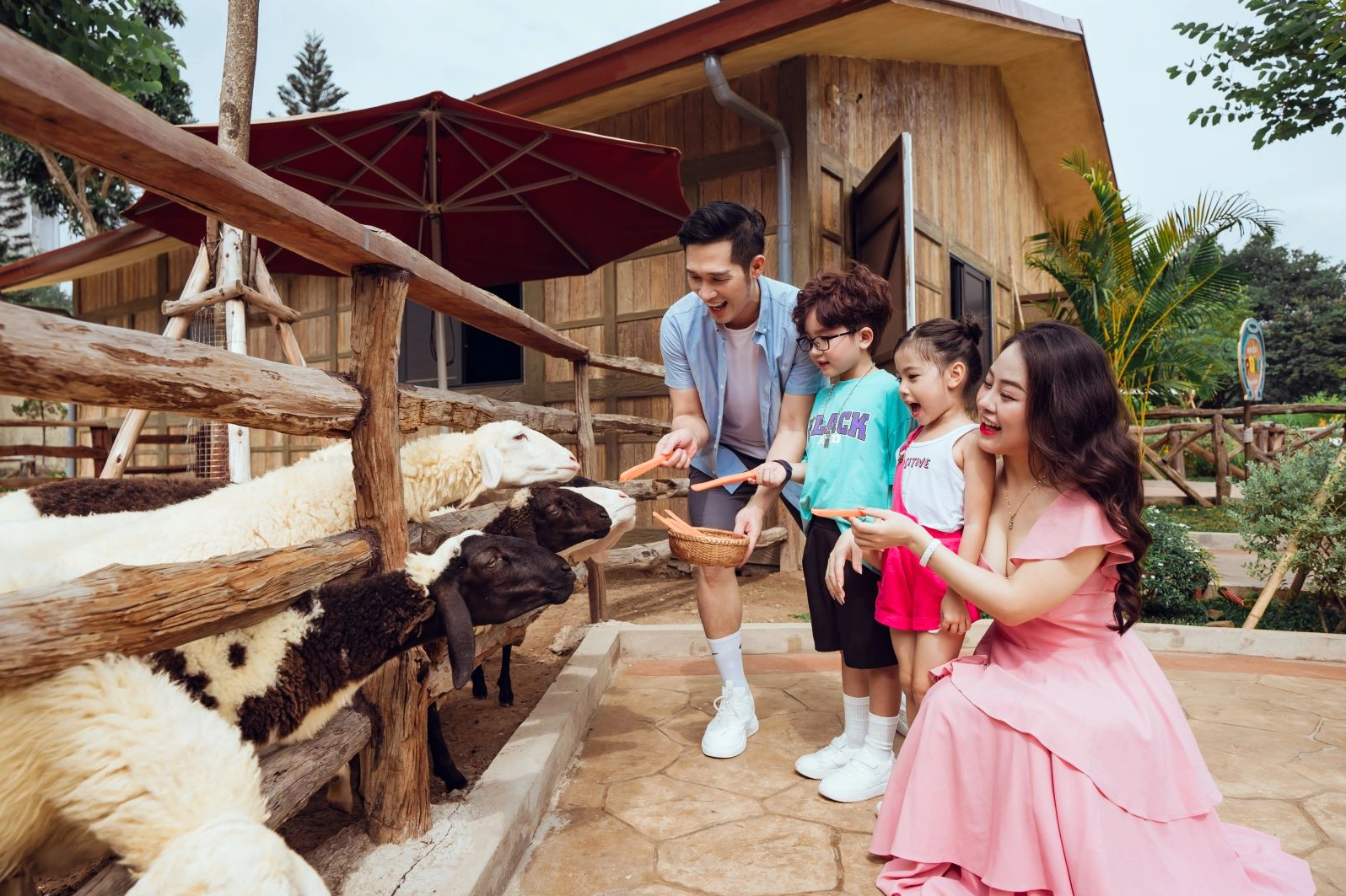Hoạt động vui chơi tại Happy Farm (Lưu ý: Đây là ảnh minh họa cho một địa điểm khác, không phải Công viên Yên Sở)