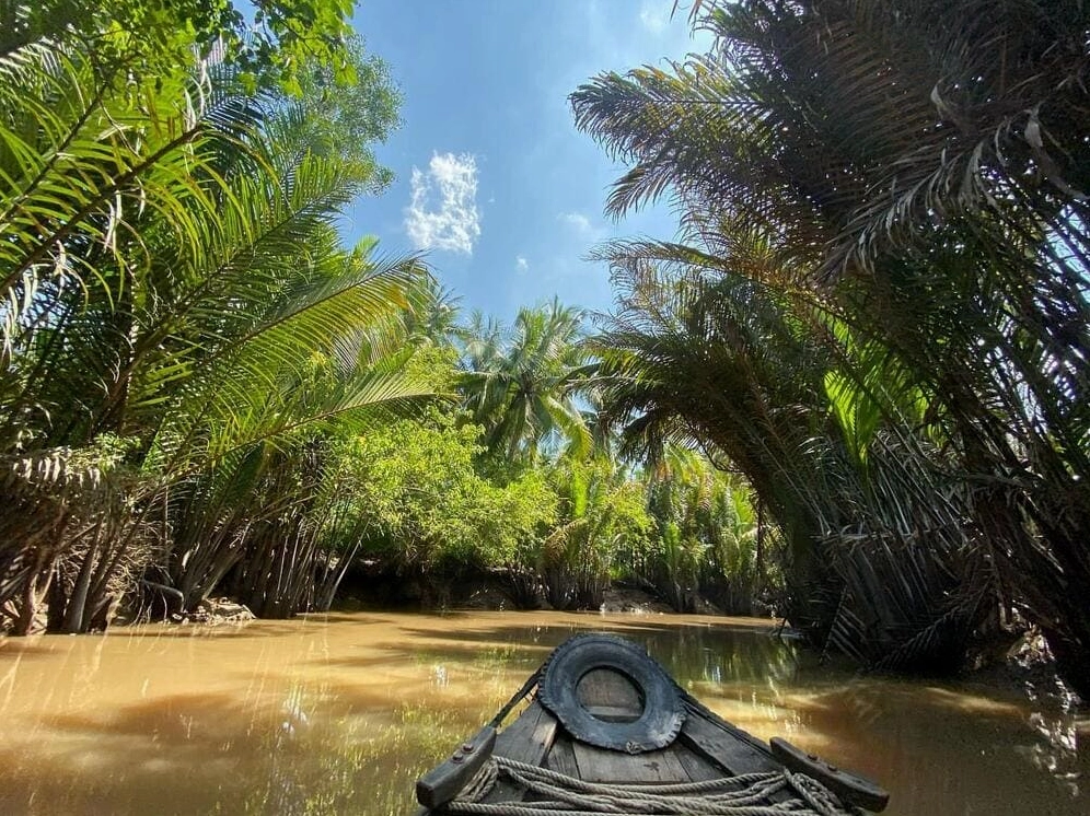 Khám phá miền Tây sông nước hữu tình. Thuyền len lỏi qua rạch dừa, thưởng thức trái cây và nghe đờn ca tài tử tại Bến Tre.