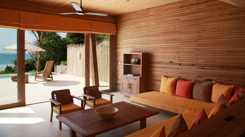 Không gian phòng ngủ sang trọng tại Six Senses Côn Đảo Resort