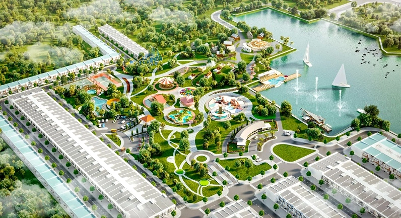Không gian vui chơi tại Khu du lịch Cát Tường Phú Hưng