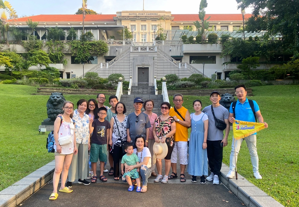 Khu vườn xanh mát tại Singapore