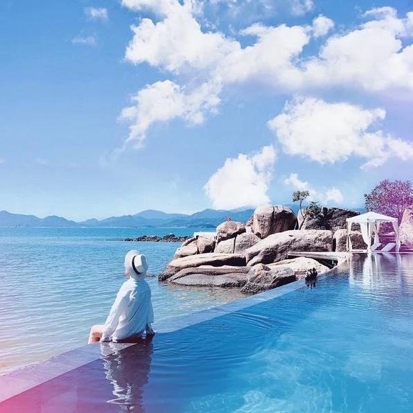 Khung cảnh tuyệt đẹp tại Vịnh Ninh Vân, Nha Trang.