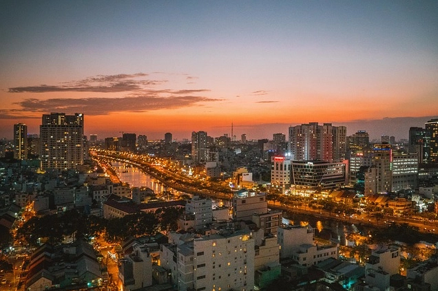 Phong cảnh Cao nguyên đá Đồng Văn nhìn từ trên cao