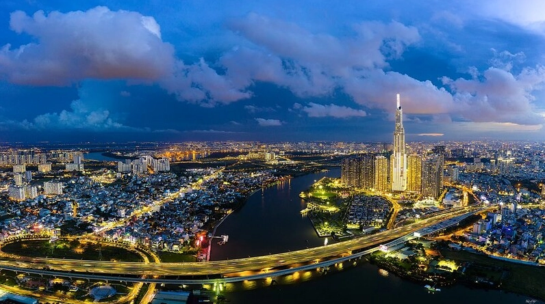 Ruộng lúa chín vàng ở Việt Nam - Một trong những phong cảnh đẹp Việt Nam.