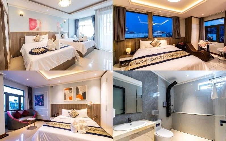 Tận hưởng không gian thoải mái từ căn phòng đầy đủ tiện nghi, mang đến trải nghiệm đáng nhớ tại khách sạn Gò Vấp
