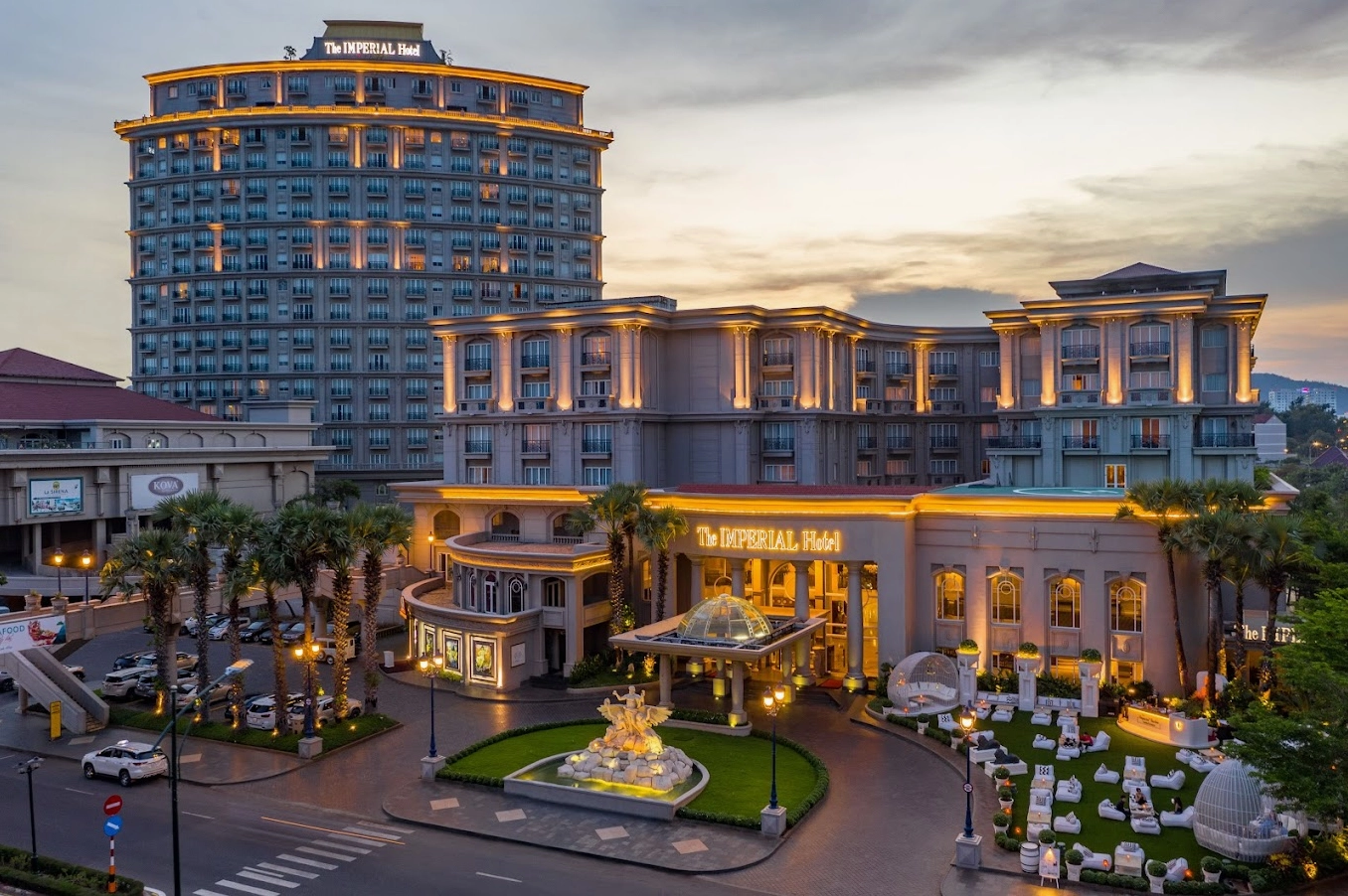 Toàn cảnh khách sạn Imperial Vũng Tàu nhìn từ xa