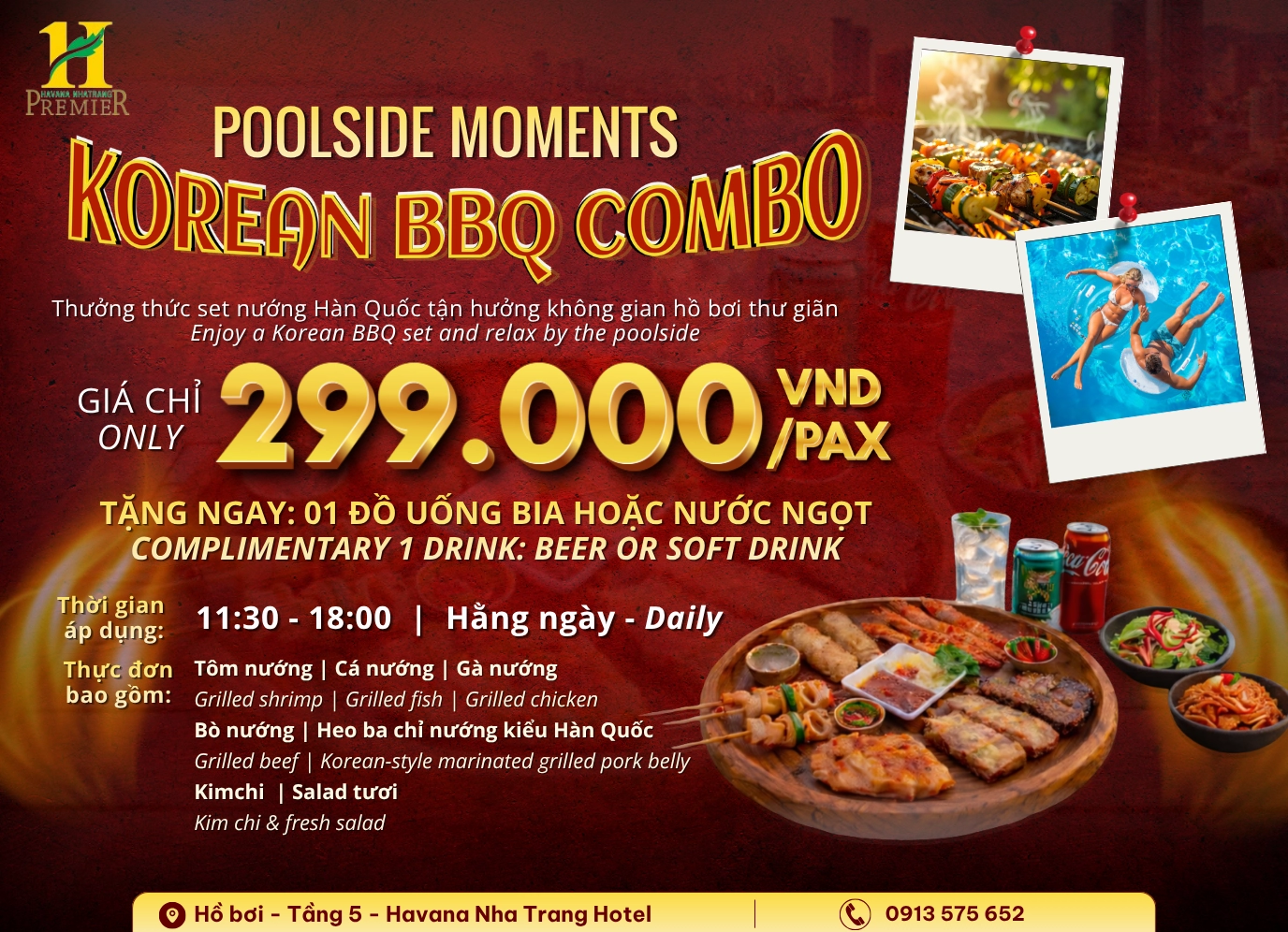 Trải nghiệm Korean BBQ Combo tại Khách Sạn Havana Nha Trang